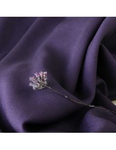 Tissu crêpe de viscose violet - Églantine & Zoé