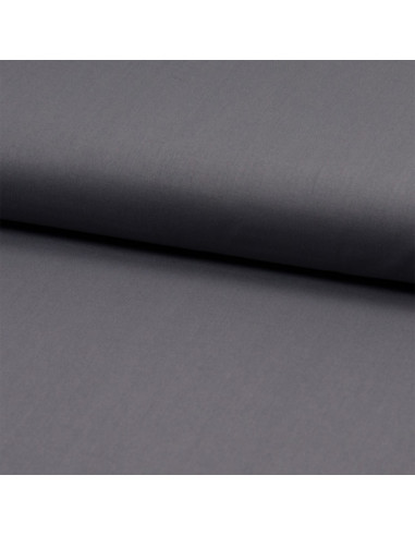 Tissu voile de coton premium - Gris foncé