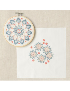 Kit duo broderie - Fleurs du levant 2