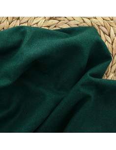 Tissu drap de laine pour manteau - Vert bouteille