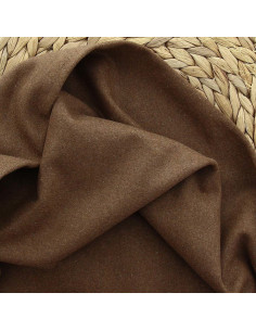 Tissu drap de laine pour manteau - Camel foncé