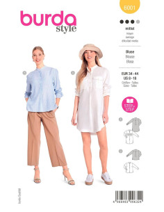 Patron de blouse - Burda 6001
