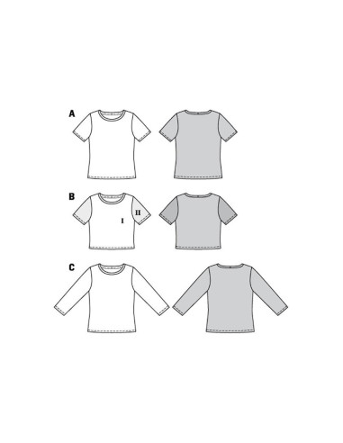 Patron de T-shirt - Burda 6010