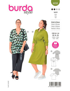 Patron de robe et blouse - Burda 6038