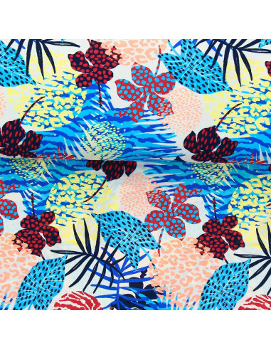 Tissu lycra maillot de bain - Tropique coloré