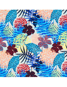 Tissu lycra maillot de bain - Tropique coloré 2