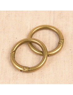 Set de 2 anneaux brisés pour sacs 33 mm - Bronze