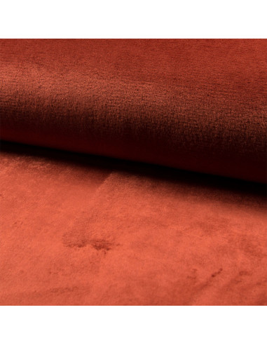 Tissu doudou câlin - Terracotta
