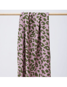 Tissu twill viscose - Urban Leo lilas