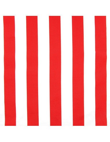 Toile transat - Blanc et rouge