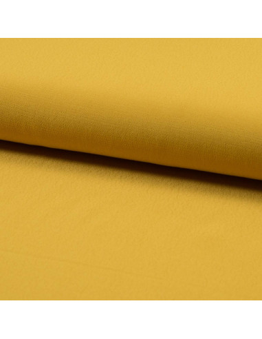 Tissu crêpe de viscose - Curry