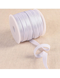 Elastique anti-glisse satiné - Blanc