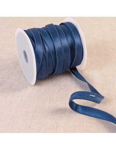 Elastique anti-glisse satiné - Bleu marine