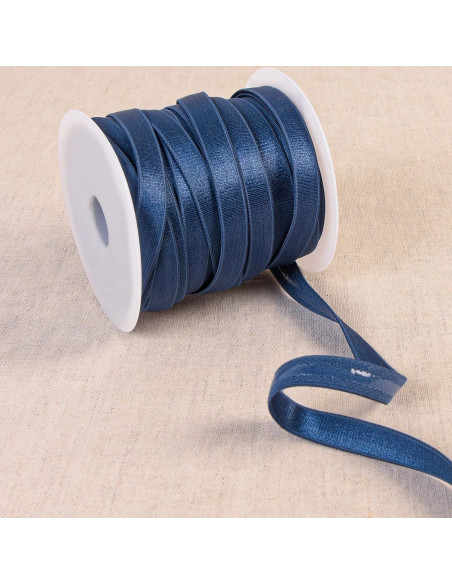 Elastique anti-glisse satiné - Bleu marine