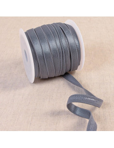 Elastique anti-glisse satiné - Gris