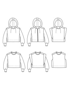 Patron de sweatshirt court Vancouver kids - Ikatee 2