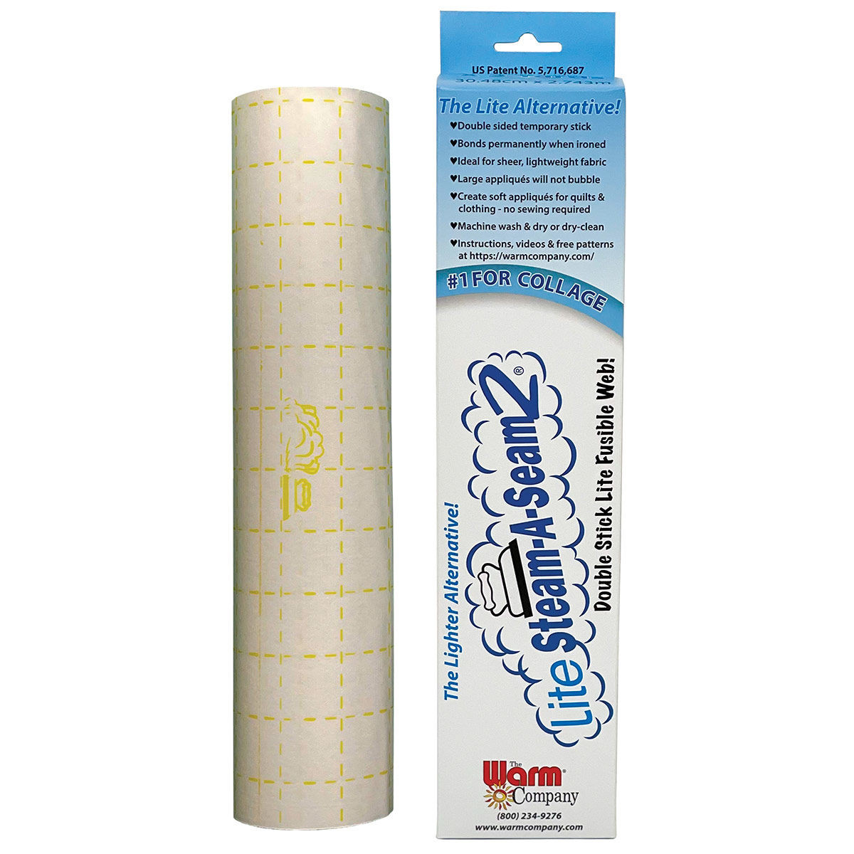 Lite Steam-A-Seam 2 Double Stick Fusible Web - Soft Bond for Sewing
