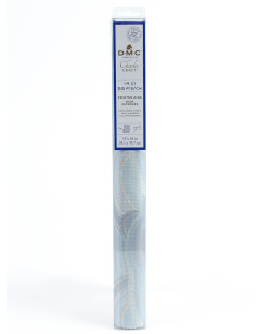 Toile aïda 5.5 imprimée à broder DMC - Agate bleu 2