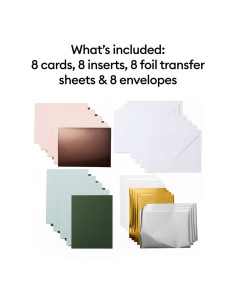 Set de 8 cartes avec enveloppes R20 Foil Forest Grove Cricut 2