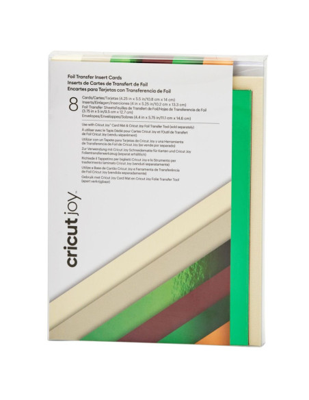 Set de 8 cartes avec enveloppes R20 Foil Cameron Cricut