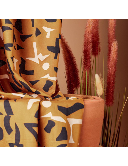 Tissu modal de viscose Shadow Ochre - Atelier Brunette
