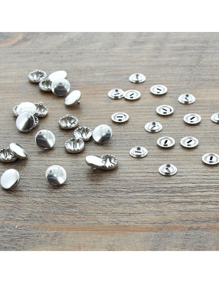 Carton de 100 boutons à recouvrir - 11 mm