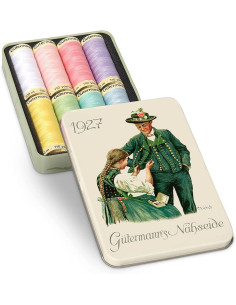 Coffret de 8 fils à coudre polyester Nostalgie 1927 Gütermann