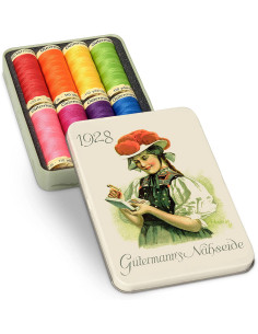 Coffret de 8 fils à coudre polyester Nostalgie 1928 Gütermann