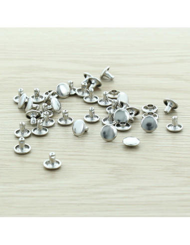 Sachet de 100 rivets économiques 9 mm - Argent