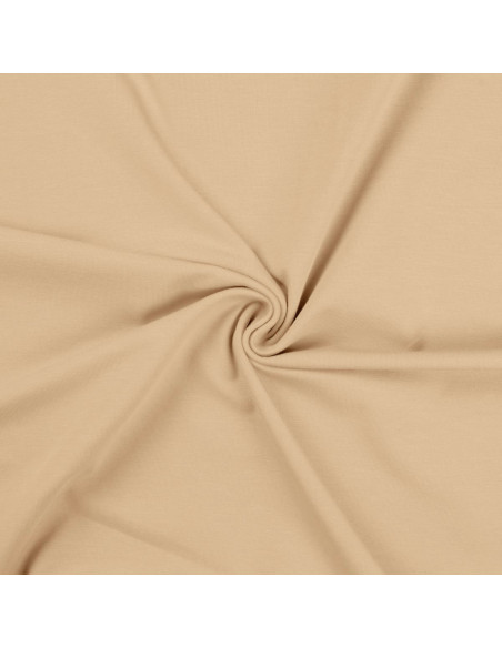 Tissu jersey coton - Champagne