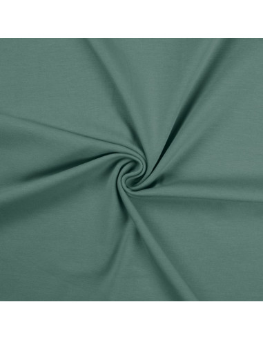 Tissu jersey coton - Vert de gris