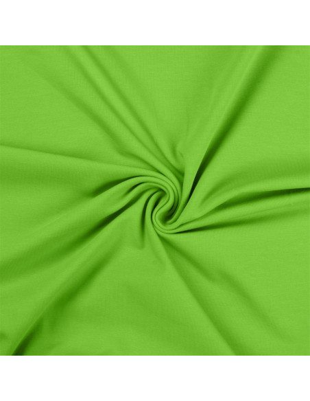 Tissu jersey coton - Vert citron