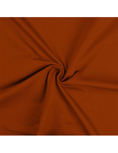 Tissu jersey coton - Cognac