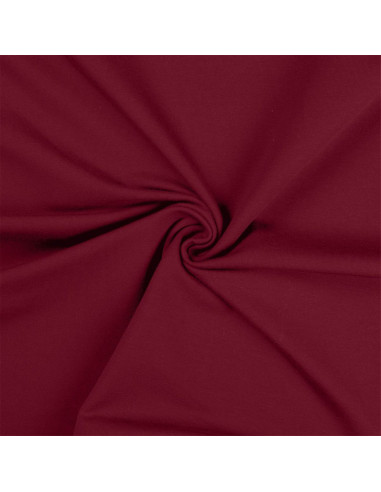 Tissu jersey coton - Lie de vin