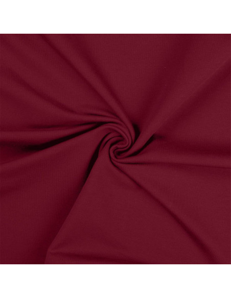 Tissu jersey coton - Lie de vin
