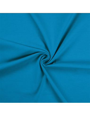 Tissu jersey coton - Turquoise