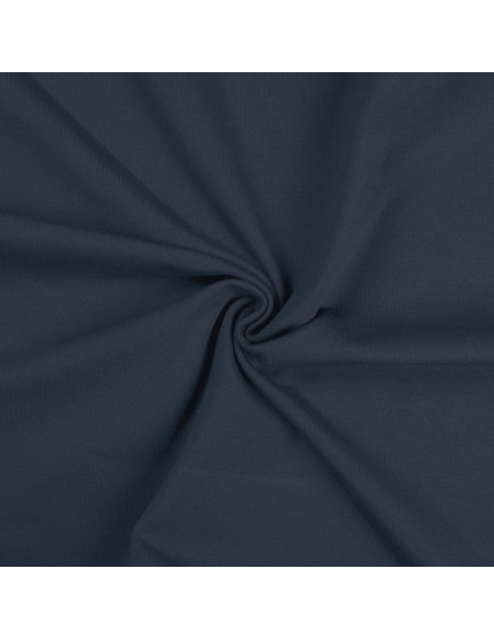 Tissu jersey coton - Bleu denim