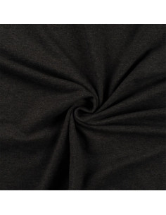 Tissu jersey coton - Gris chiné foncé