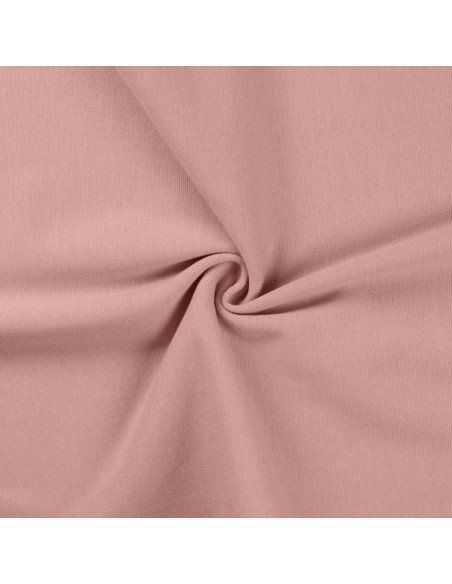 Tissu jersey bord côte - Vieux rose