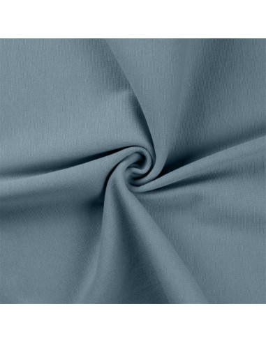 Tissu jersey bord côte - Bleu gris