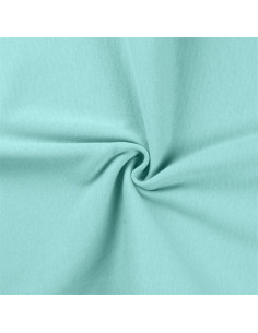 Tissu jersey bord côte - Vert d´eau
