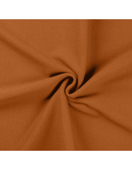 Tissu jersey bord côte - Caramel