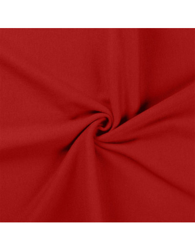 Tissu jersey bord côte - Rouge foncé