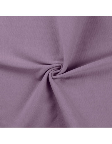 Tissu jersey bord côte - Lilas foncé