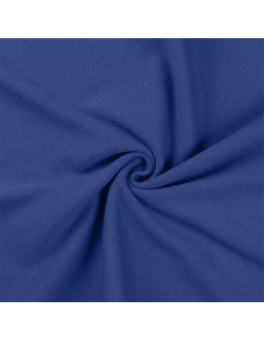 Tissu jersey bord côte - Bleu royal