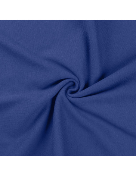 Tissu jersey bord côte - Bleu royal