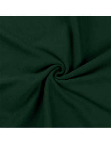 Tissu jersey bord côte - Vert bouteille