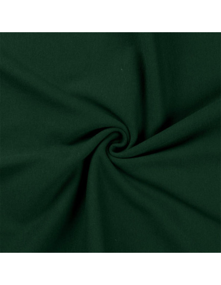Tissu jersey bord côte - Vert bouteille