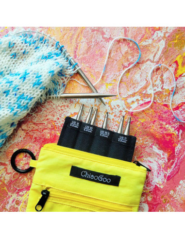 Kit d´aiguilles à tricoter circulaires Shorties Large ChiaoGoo