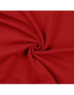 Tissu sweat - Rouge foncé